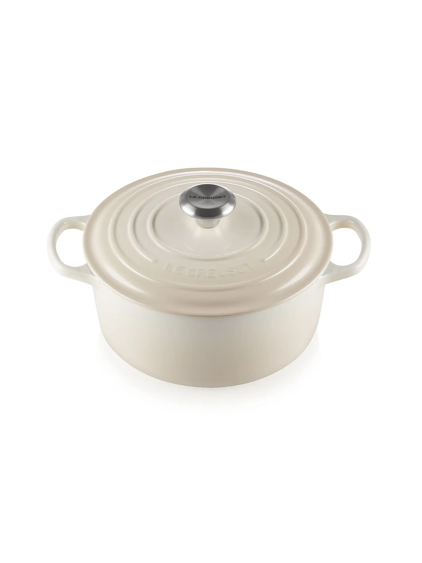 LE CREUSET | Bräter rund 24cm/4,2l SIGNATURE Azure | creme